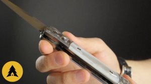 Автоматический нож Pro-Tech Godson Ultimate Custom Bottega Incisioni Damascus, Bronze Titanium/MOP