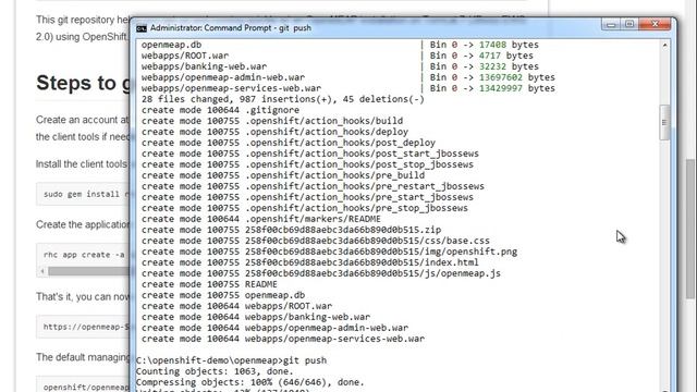 5 Openshift Origin OpenMEAP Jboss Application using RHC смотреть онлайн