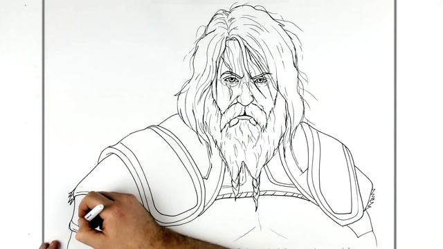 How To Draw Thor | Step By Step | God of War смотреть онлайн