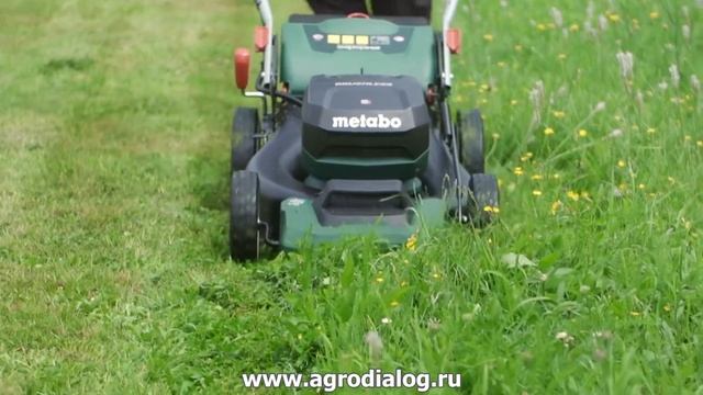 Аккумуляторная газонокосилка Metabo RM 36-18 LTX BL 46 смотреть онлайн