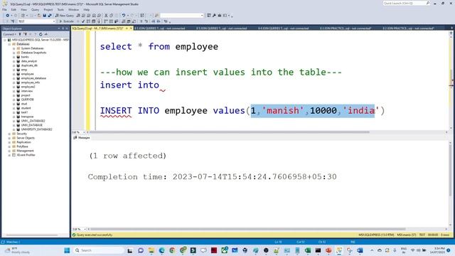 3. Inserting Data Into Tables | SQL Tutorial смотреть онлайн