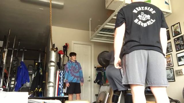 Hi bar squatting with a bow bar to a hassock on Thanksgiving 2018 with 431 lbs смотреть онлайн