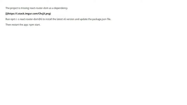 Nothing is being displayed on the webpage using react-router-dom (3 answers) смотреть онлайн