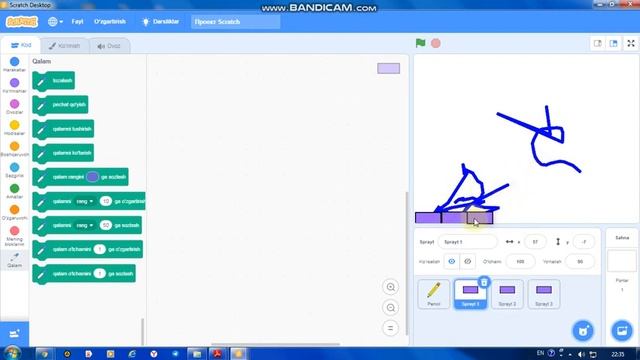 3.dars / Scratch dasturida Paint dasturini yaratish? Как создать Paint на скретч? смотреть онлайн