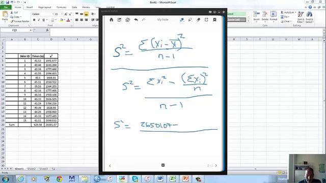 Calculating the variance by hand and using the shortcut formula and Excel смотреть онлайн