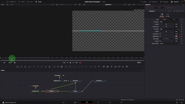 Audio Wave Line Visualizer Effect in DaVinci Resolve - Fusion Tutorial смотреть онлайн