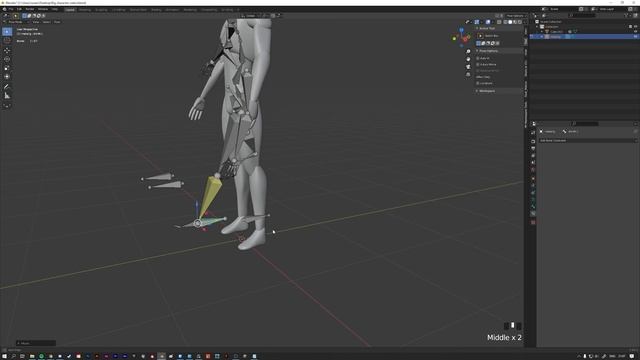 Easy Character Rigging with Inverse Kinematics | Blender 2.92 | Beginners tutorial смотреть онлайн