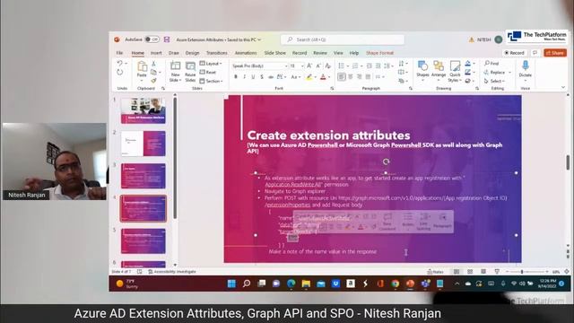 Azure AD Extension Attributes, Graph API and SPO - Nitesh Ranjan смотреть онлайн