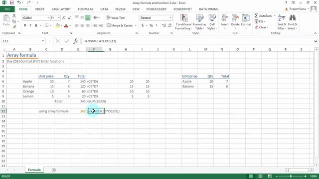 สอน Excel: การใช้งาน Array Formula ตอนที่ 2 смотреть онлайн