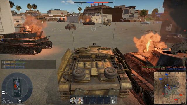 WarThunder. 2 место на карте Американская пустыня. Германия 2 ранг смотреть онлайн