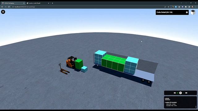 3D Bin Packing | Problem Solving | JavaScript | THREEJS смотреть онлайн