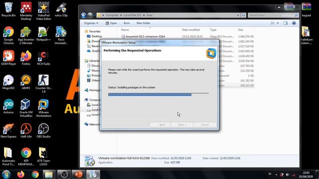 Install Virtual Machine VM VMware Workstation Player 9 0 32 bit 64 bit UMRI POS 03 смотреть онлайн