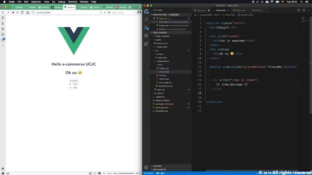 Vue + Firebase for E-Commerce: V-For & Scss Styles смотреть онлайн