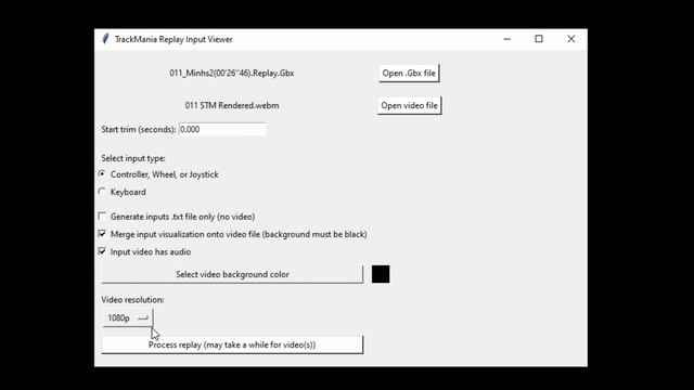 TrackMania Replay Input Visualizer Tutorial смотреть онлайн