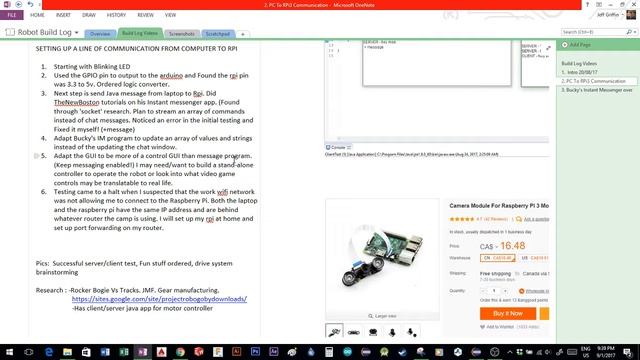 Robot Build Log 2: Organizing, Blinking LED, Java Server and Client смотреть онлайн