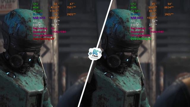 RTX 3060 normal vs OverClocked | Test in game | 1080p смотреть онлайн