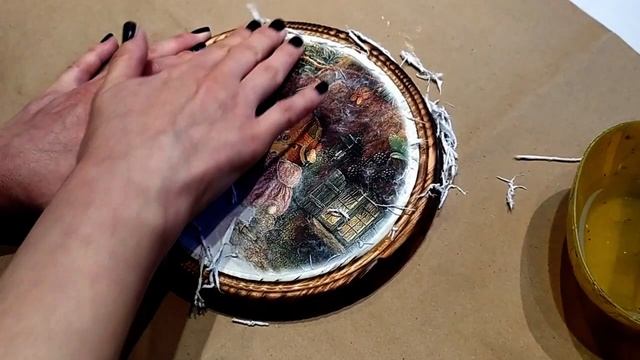 Мастер-класс Браширование и декорирование Сырной досочки / панно смотреть онлайн