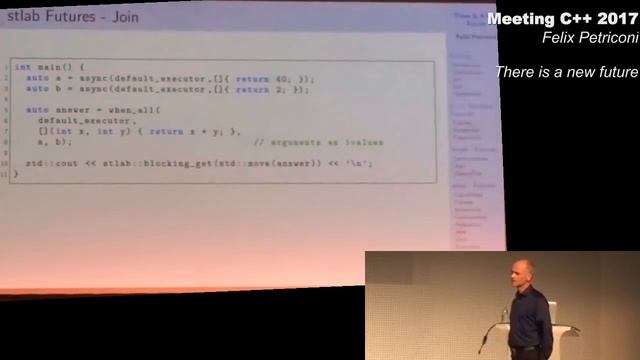 There is a new future - Felix Petriconi - Meeting C++ 2017 смотреть онлайн