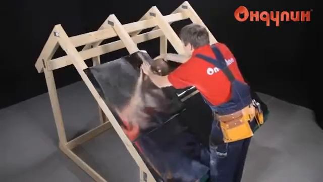 Монтаж пленок ОНДУТИС на неутепленной скатной кровле смотреть онлайн