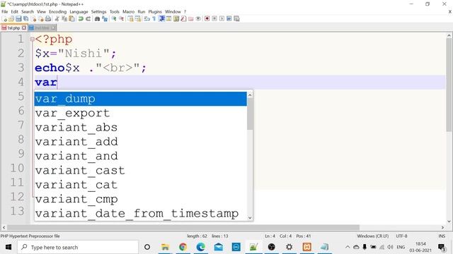 PHP Tutorial Full Courses Part - 6 For Beginners In Hindi || Niks Classes || Data type in PHP || смотреть онлайн