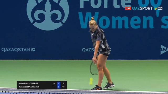 🎾Forte 60 Women’s - SGL R16: Anhzelika Isaeva (RUS) vs Mariam Bolkvadze (GEO) (24.02.2022) смотреть онлайн