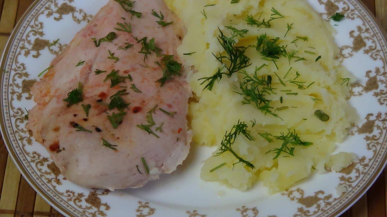 Куриная грудка по технологии Sous-Vide. смотреть онлайн