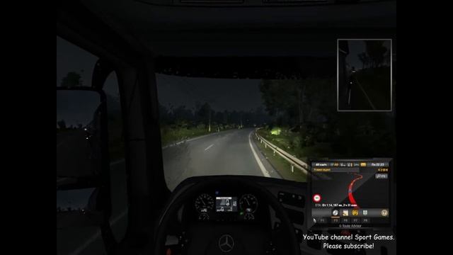 ETS 2 EURO TRUCK SIMULATOR 2 NIGHT RAIN DRIVE GAMEPLAY смотреть онлайн