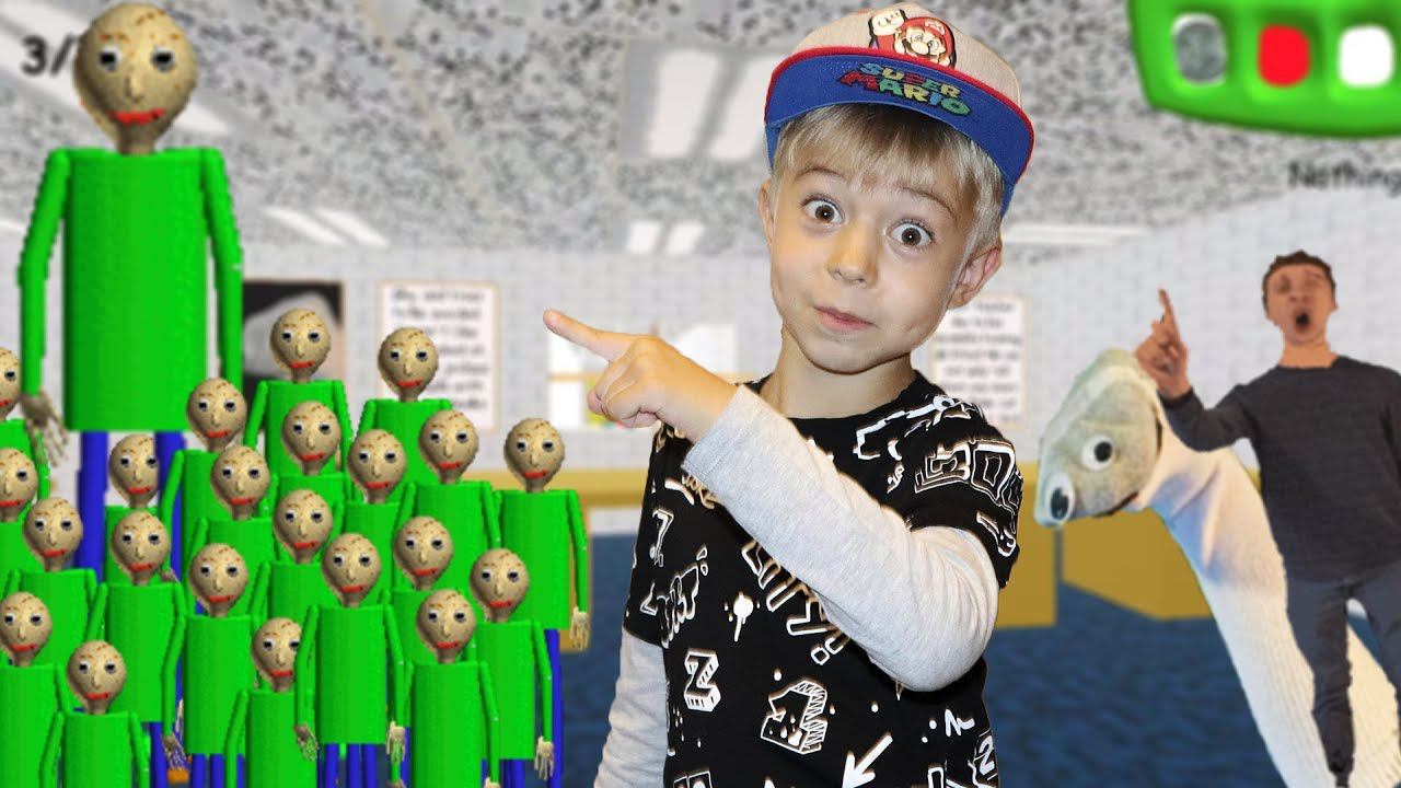 БАЛДИ ГИГАНТ и 100 BALDI В ОДНОЙ ШКОЛЕ! МЫ ВЫЖИВЕМ? Взломали BALDI BASICS! смотреть онлайн