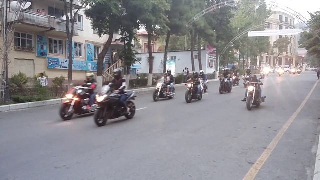 Байкеры Азербайджана в старинном городе Шеки