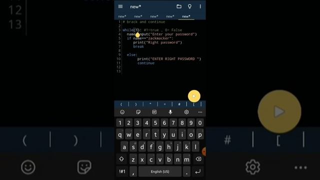 full video of (break and continue make with python code) смотреть онлайн