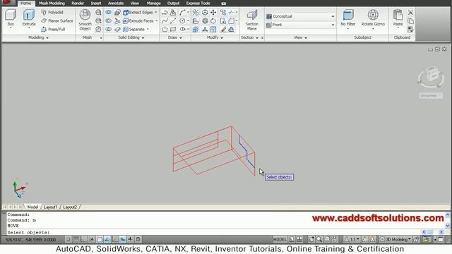 AutoCAD 2D To 3D Conversion Tutorial | AutoCAD 2010
