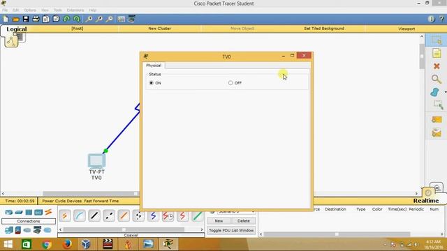 TV Configuration In Cisco Packet Tracer