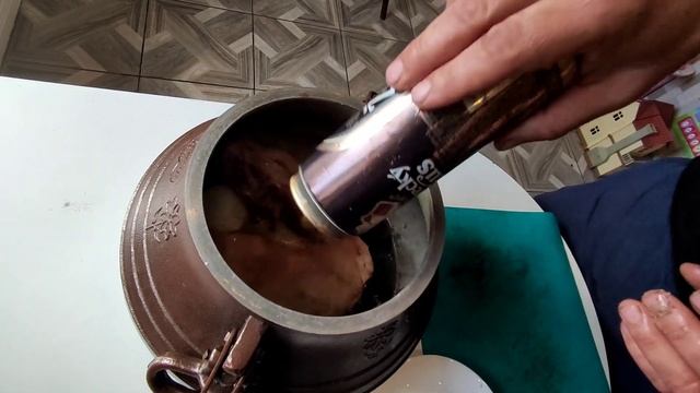 свиная рулька в афганском казане.