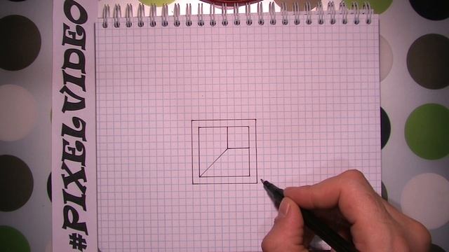 3D ОБЪЕМНЫЙ РИСУНОК ПО КЛЕТОЧКАМ #pixelvideo смотреть онлайн