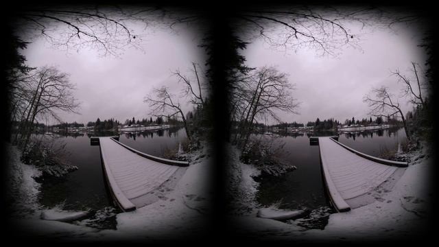 VR180 - Relaxing Snow Day at the Lake смотреть онлайн