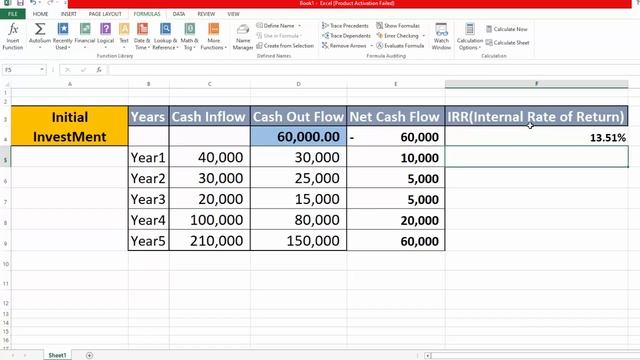 Calculate Financial formula IRR and NPV in Excel by Learning Center In Urdu/Hindi смотреть онлайн