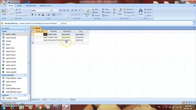 COMA | Class XII | MS Access | Part XI | Create Query using SQL смотреть онлайн