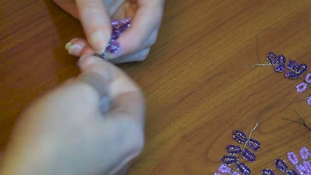 Дерево Глициния из бисера. Мастер класс. смотреть онлайн