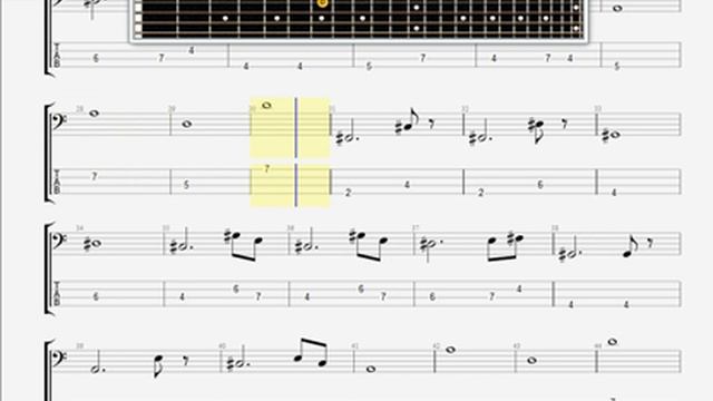 Beatles The   Because BASS GUITAR TABLATURE