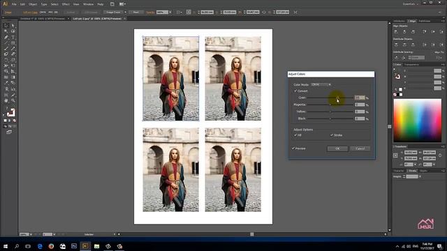 How to Edit CMYK color | Adobe Illustrator смотреть онлайн