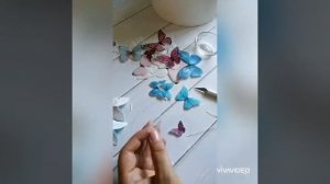 бабочки из вафельной бумаги мастер класс/ вафельные бабочки/ вафельные бабочки на торт