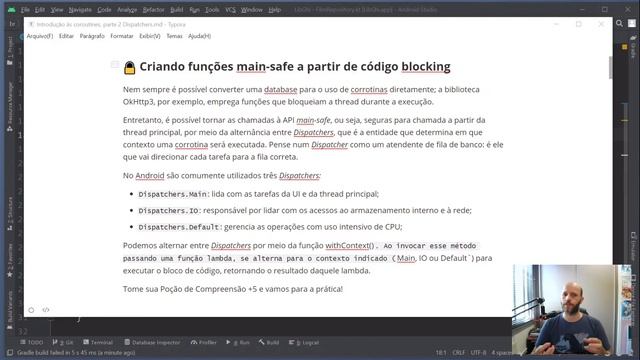 Pílula de Kotlin: usando Coroutines e Dispatchers no Android смотреть онлайн