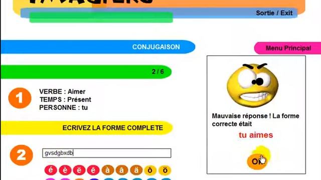 урок французского языка = Imagiers = Conjugaison = Aimer смотреть онлайн