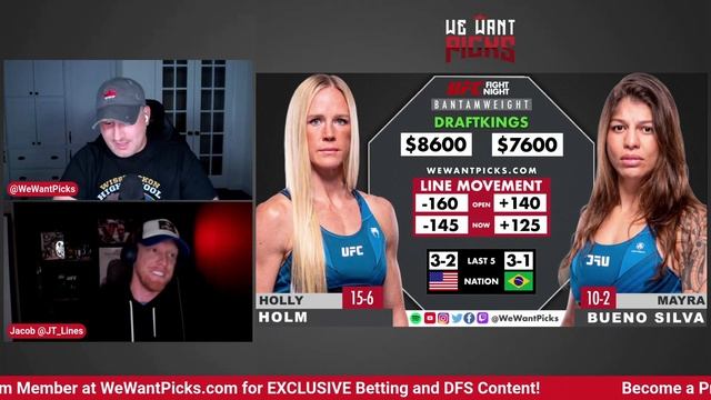 UFC Vegas 77: Holly Holm vs. Mayra Bueno Silva Prediction, Bets & DFS смотреть онлайн