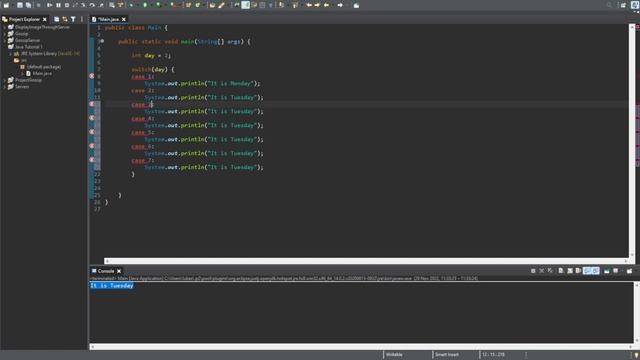 Java Tutorial 8 - Switch Statements смотреть онлайн