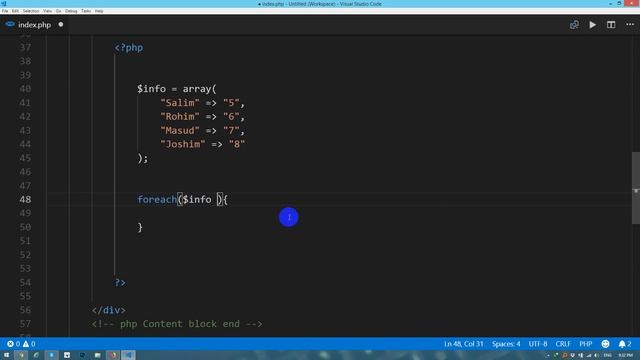 PHP Fundamentals Bangla Tutorial Part-24 (Arrays - Associative array) смотреть онлайн