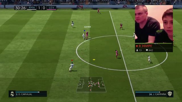 (FIFA18) Играю с папой смотреть онлайн