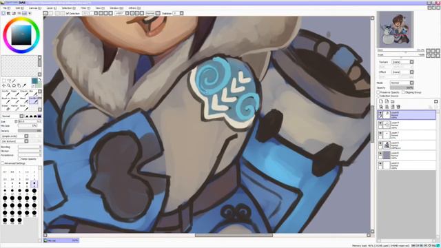 SPEEDPAINT #1 - Mei sticker (OVERWATCH) смотреть онлайн