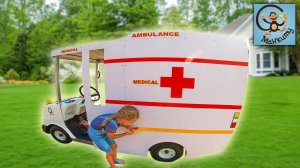 Дети и Машина. Диана и Папа делают машину скорой помощи. Серия вторая. МанкиТайм