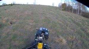 Неизданная покатушка на мотоблоке huter 7л.с  по полям и лесам ! #мотоблок #бездорожье #покатушки